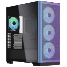 APNX C1 Mid-Tower ATX Case chromaflair / ATX / 4x 120mm ARGB / bez zdroje / průhledná bočnice (C1-CF-V1)