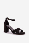 Sandály na podpatku model 210152 Step in style 37
