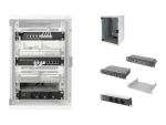 Digitus síťová sada 10" světle šedá / Rack skříň 9U / 8portový switch / CAT6 patch panel / PDU (DN-10-SET-2)