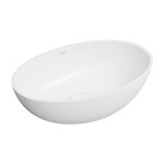 OMNIRES - SHELL M+ umyvadlo na desku, 50 x 32 cm, bílá mat SHELL500UNBM
