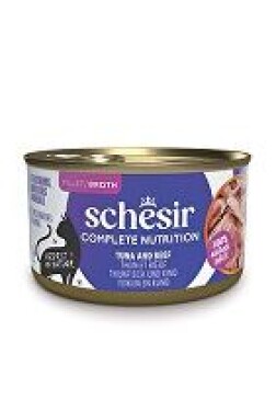 Schesir Cat konz.Compl.Nutrit.Tuňák+hovězí želé 85g