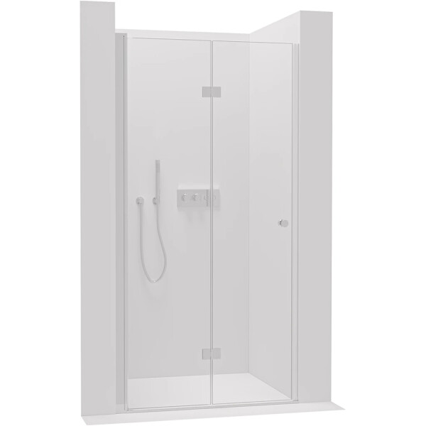 CERANO - Sprchové zalamovací dveře Volpe L/P - 6 mm - chrom, transparentní sklo - 60x190 CER-423288