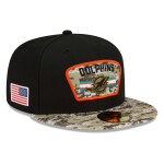 New Era Pánská kšiltovka Miami Dolphins NFL 2021 On-Field Salute to Service 59FIFTY Fitted Velikost: 7 1/8