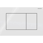 Geberit ovládací tlačítko SIGMA01 SQUARE bílé HRANATÉ plast 115.660.11.1
