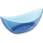 MEXEN - Vea denim volně stojící vana transparentna 180 x 80, korek chrom 58091808007