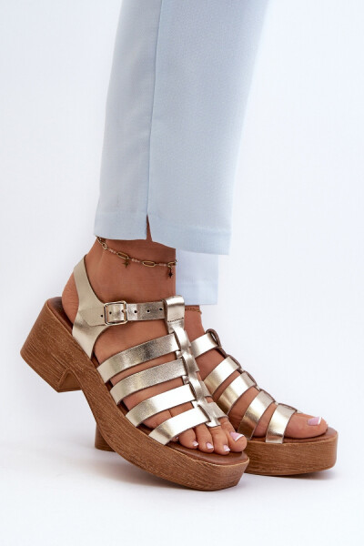 Sandály na podpatku model 198812 Step in style 37