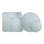 Dortisimo Podložka pod dort stříbrno-zlatá hrubá rovná srdce 33 x 30 cm (1 ks)