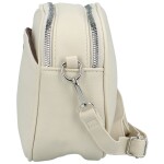 Trendy dámská koženková crossbody kabelka Willa, krémová