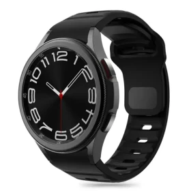 Tech-Protect Silicone Line černá / Řemínek / pro Samsung Galaxy Watch 4/5/5 Pro/6/7/FE / Silikonový