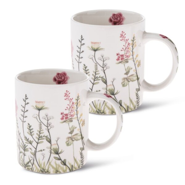 Sada porcelánových hrnků LETNÍ ZAHRADA 330 ml 2 ks