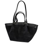 Trendy dámská kožená kabelka na rameno Ruth, černá