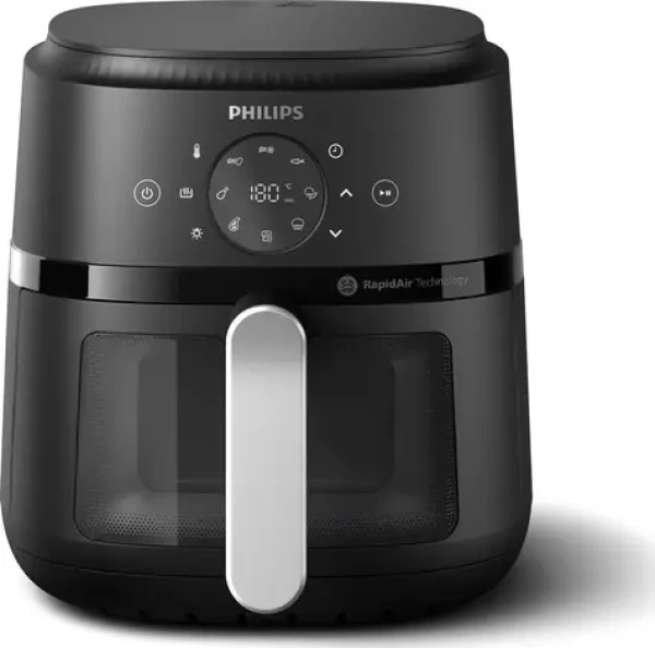 Philips 3000 series NA221/00 černo-stříbrná / Horkovzdušná fritéza / 2000 W / objem 4.2l (NA221/00)