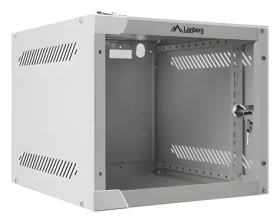 Lanberg WF10-2304-10S šedá / Nástěnný rozvaděč 10" / 4U / 280x310 mm / nosnost 20 kg / IP20 (WF10-2304-10S)
