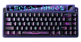 AULA Gasket AMG65 fialová, černá / Mechanická klávesnice / Gasket mount / 65% / RGB / bezdrátová i drátová (LEAMG65-P-LF)