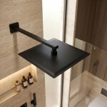 REA - Čtvercová hlavová sprcha JS-P015B 25cm Black REA-P0610
