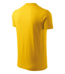 V-neck tričko unisex žlutá 2XL