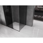 MEXEN/S - Velar sprchový kout, posuvné dveře 120 x 75 cm, grafit, černá 871-120-075-41-70