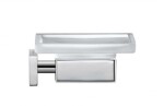 DURAVIT - Karree Mýdlenka s držákem, chrom/mléčné sklo 0099521000