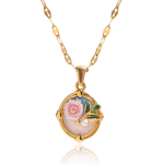 ELENYS Nostalgia Window – pozlacený náhrdelník 18K žluté zlato Délka: 45+5 cm / max. 50 cm