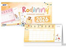 Stolní kalendář 2026 MFP - Rodinný plánovací