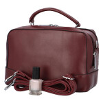 Stylová crossbody kabelka Croco Sia, vínová