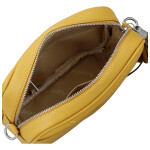 Stylová dámská koženková crossbody kabelka Erina, žlutá