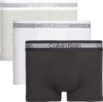 Pánské trenky 3 Pack Trunks CALVIN KLEIN Cooling 000NB1799AMP1 šedá/černá/bílá - Calvin Klein XL