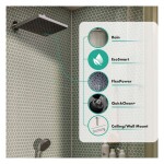 HANSGROHE - Activera Q Hlavová sprcha, 30x18 cm, EcoSmart, chrom 28738000