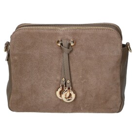 Dámská kožená crossbody kabelka Kaia, béžová