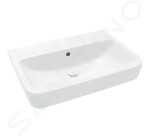 VILLEROY & BOCH - O.novo Umyvadlo 650x460 mm, bez přepadu, bez otvoru pro baterii, CeramicPlus, alpská bílá 4A4168R1