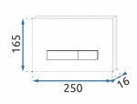 REA - Tlačítko pro podomítkové moduly stříbrné REA-E5691