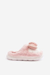 Fuzzy Pantofle S Mašlí Růžové Grilis 36/37