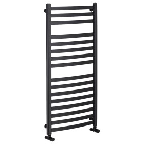 CERANO Koupelnový radiátor Paolo - boční připojení - 604W - černá matná - 1090x550 mm