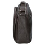 Stylová dámská kožená crossbody Robertina, čokoládově hnědá