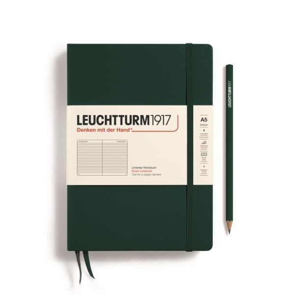 Leuchtturm1917 Zápisník Forest Green Medium A5 linkovaný