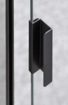 DEANTE - Kerria plus černá - Sprchové dveře bez stěnového profilu, systém Kerria Plus, 80 cm - skládací KTSXN42P