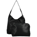 Trendy dámská koženková kabelka na rameno Karix, černá