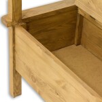 ARTEN (NANO Systems s.r.o.) Rustikální jídelní lavice POPRAD SIL14B - borovice (bílé vosky) VARIANTA PROVEDENÍ:  (š x v x hl.): 100 x 96 x 53 cm