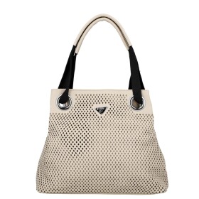 Moderní dámská koženková kabelka na rameno Anisa, béžová