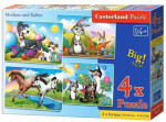 Puzzle Castorland 4v1 (8,12,15,20 dílků) - Maminka a mláďata