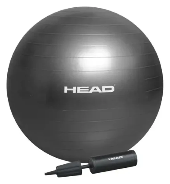 HEAD Gymnastický míč 65 cm šedá / Gymnastický míč / PVC / pumpička v balení (HA753)
