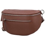 Trendy dámská kožená kabelko-ledvinka Arwel, hnědá
