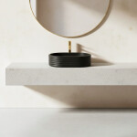 REA - Umyvadlo na desku Nicoletta Black REA-U7345