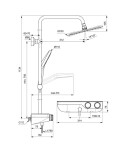 IDEAL STANDARD - Ceratherm S200 Sprchový set s termostatem, průměr 25 cm, 3 proudy, chrom A7331AA