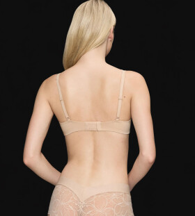 Dámská podprsenka Body Make-Up Illusion Lace Balconette - BROWN - sv. hnědá 00NZ - TRIUMPH BROWN 75C