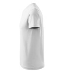 V-neck tričko unisex bílá XL