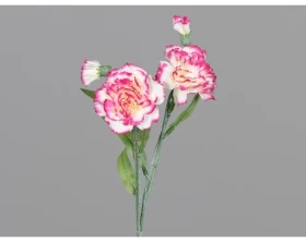 Umělá květina Svazek karafiátů 40 cm, růžovo-krémová