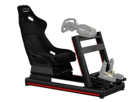 Nitro Concepts E-Racer - LED Bundle černo-červená / Sim skládací závodní rig se sedadlem (GABU-486)