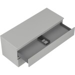 MEXEN/S - Orio koupelnová skříňka pod umyvadlo 120 cm s deskou, 2 zásuvky, šedá mat 91A10-12047-2-BFFC62