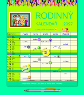 Kalendář 2027 nástěnný: RODINNÝ